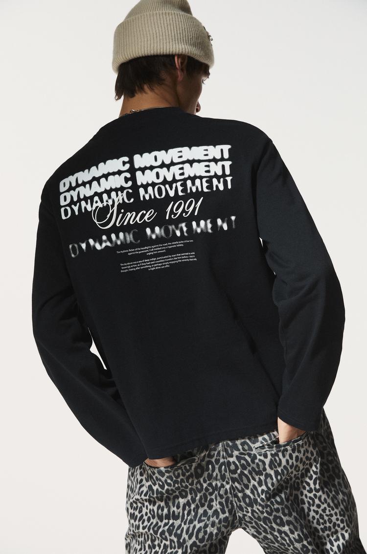 

Футболка с лозунгом 1991 года Pull And Bear, черный