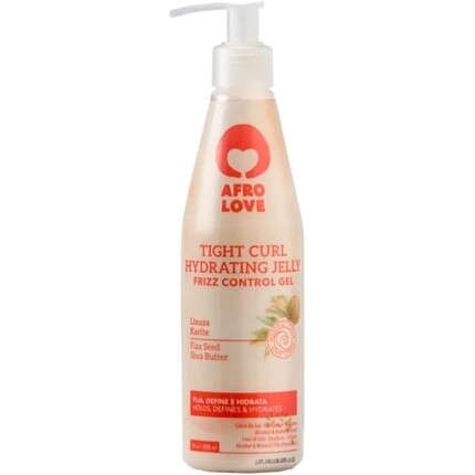 

Увлажняющий гель-желе Tight Curl для контроля за вьющимися волосами с семенами льна и маслом ши 290 мл Afro Love