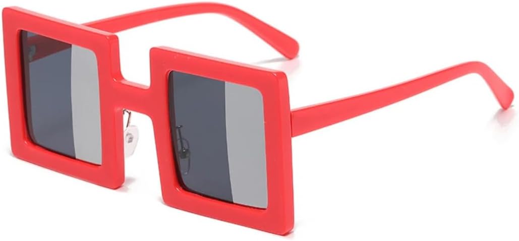 

Модные маленькие уникальные женские солнцезащитные очки в стиле ретро с двухцветными линзами, защита от УФ-излучения UV400, мужские трендовые очки для активного отдыха UUPTTPL, Red Gray Silver