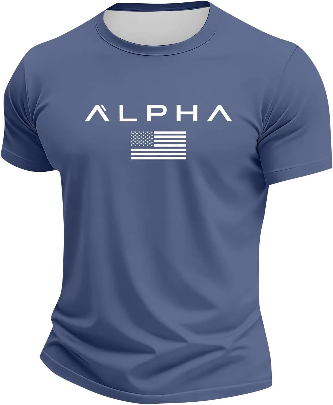 

Мужская футболка с круглым вырезом Wrinkle Free Casual lopmou