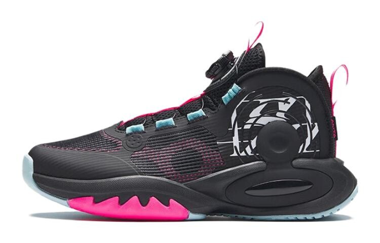 

Детские баскетбольные кроссовки GS Low-top Black/Neon Fuchsia Anta Kids, черный