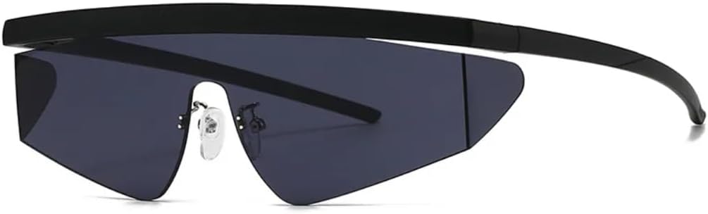 

Роскошные женские солнцезащитные очки с интегрированной полуободковой оправой, индивидуальная цветовая гамма, модные для активного отдыха, мужские очки с защитой от УФ-излучения UV400 UATXTAU, Black