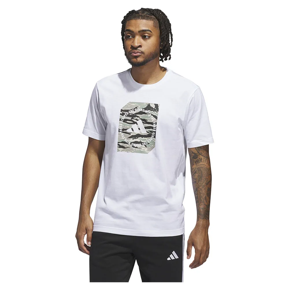 

Футболка с коротким рукавом adidas Camo Shape Graphic, белый