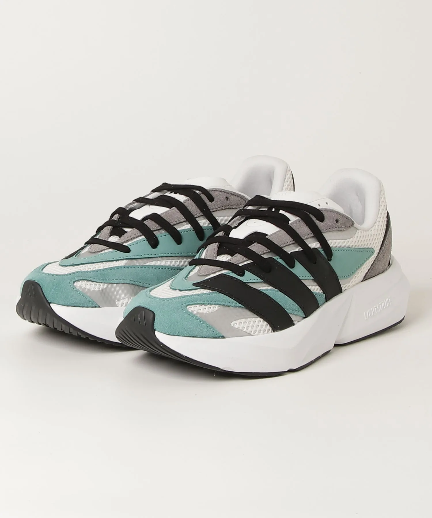 Мужские кроссовки с технологией Lightstrike adidas Light Blaze бело-зелёные