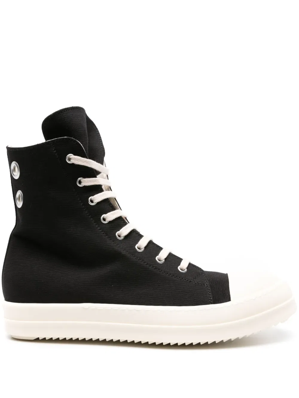 Высокие хлопковые кроссовки Rick Owens Drkshdw, черный