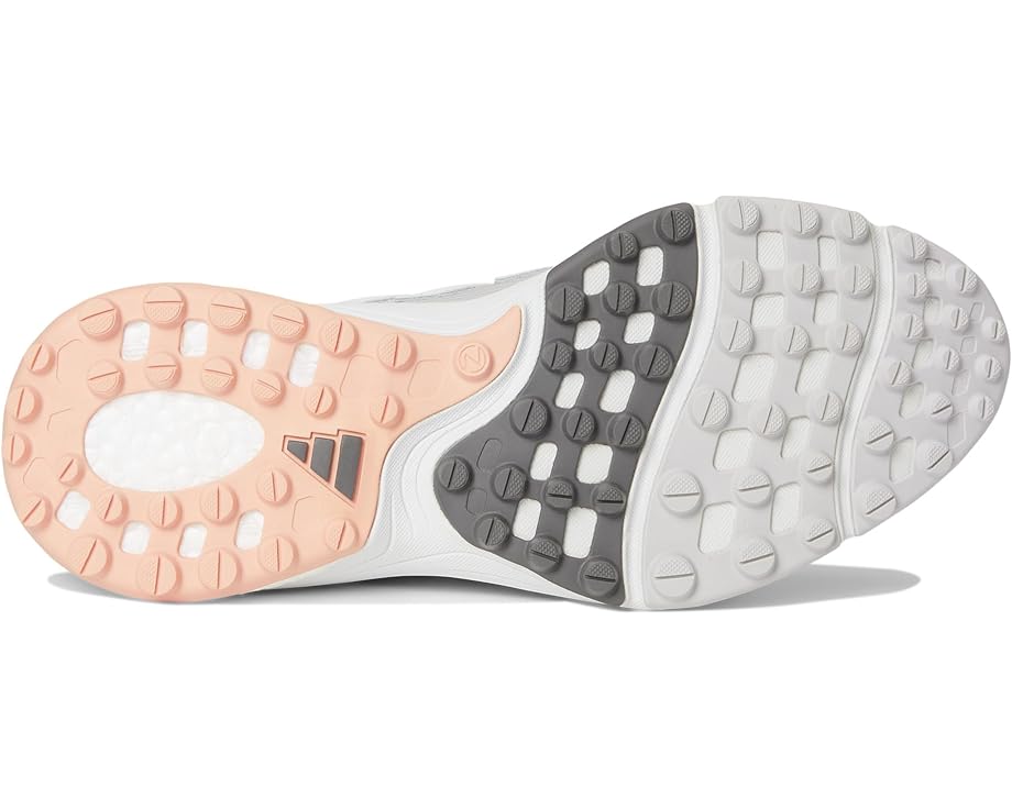 Кроссовки adidas Golf Zoysia Spikeless Golf Shoes, цвет Dash Grey/Crystal White/Powder Coral — фото 3