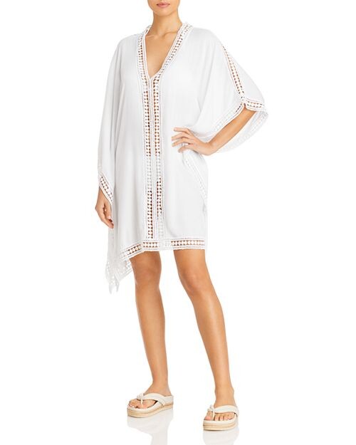 

Туника для плавания с кружевной отделкой Tommy Bahama, цвет White