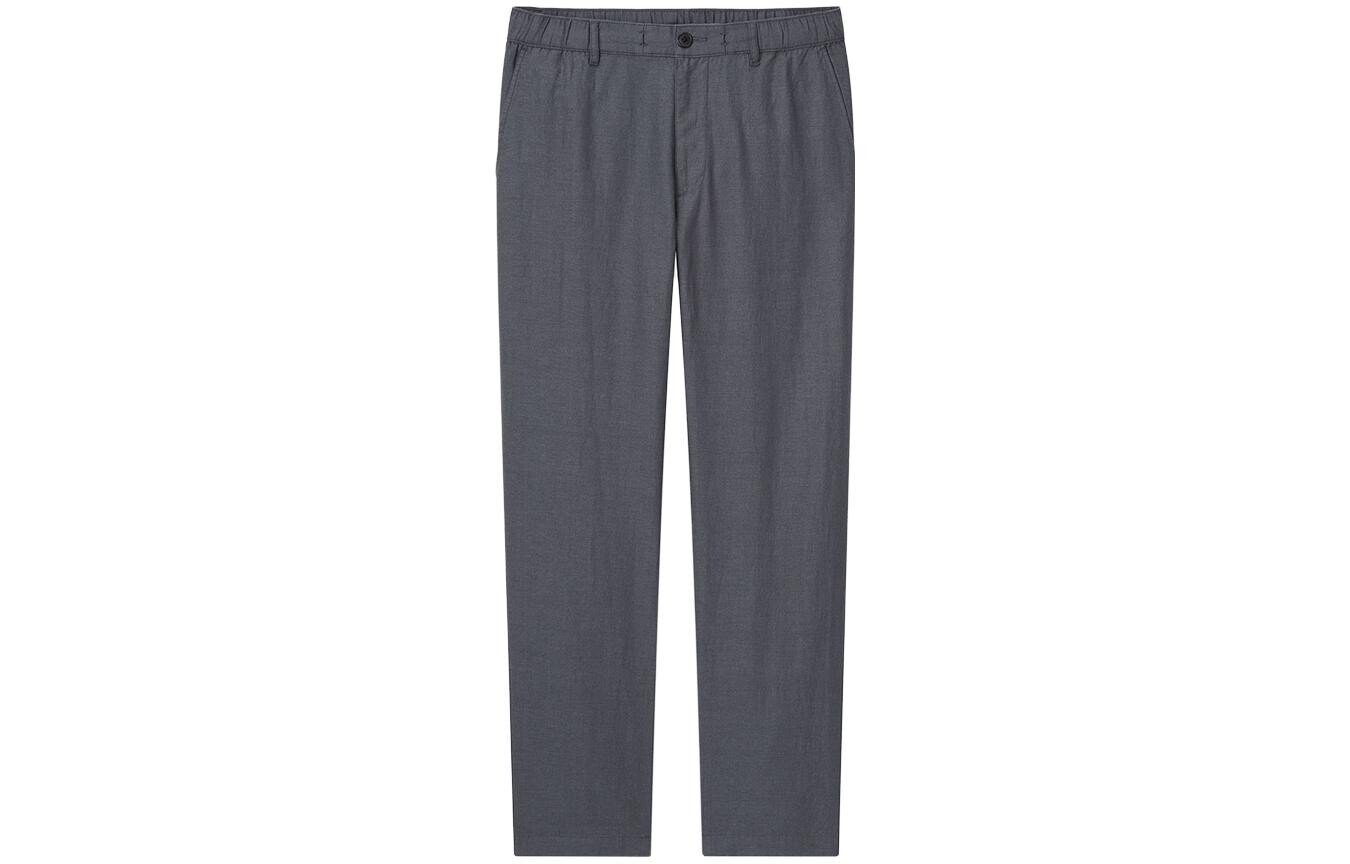 

Повседневные брюки мужские свинцово-серые Uniqlo, серый