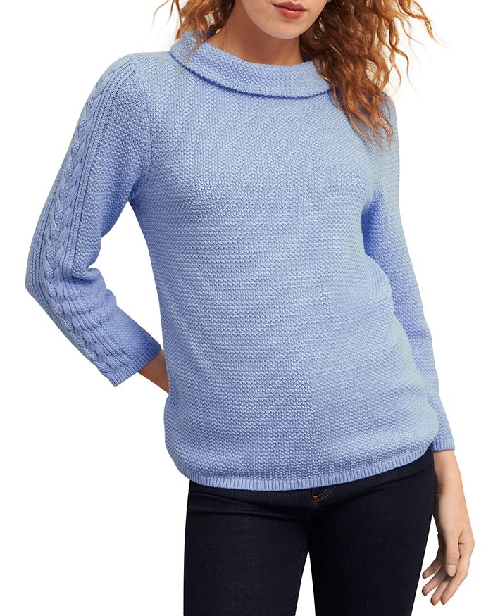 

Свитер с вязаным узором и рукавами реглан Camilla HOBBS LONDON, коричневый