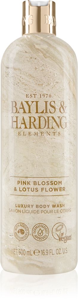 

Роскошный гель для душа Elements с розовым цветком и цветком лотоса Baylis & Harding, 500 мл