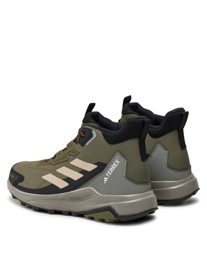 Треккинговые кроссовки Terrex Anylander Mid Rain.Rdy ID0897 Adidas, зеленый — фото 3