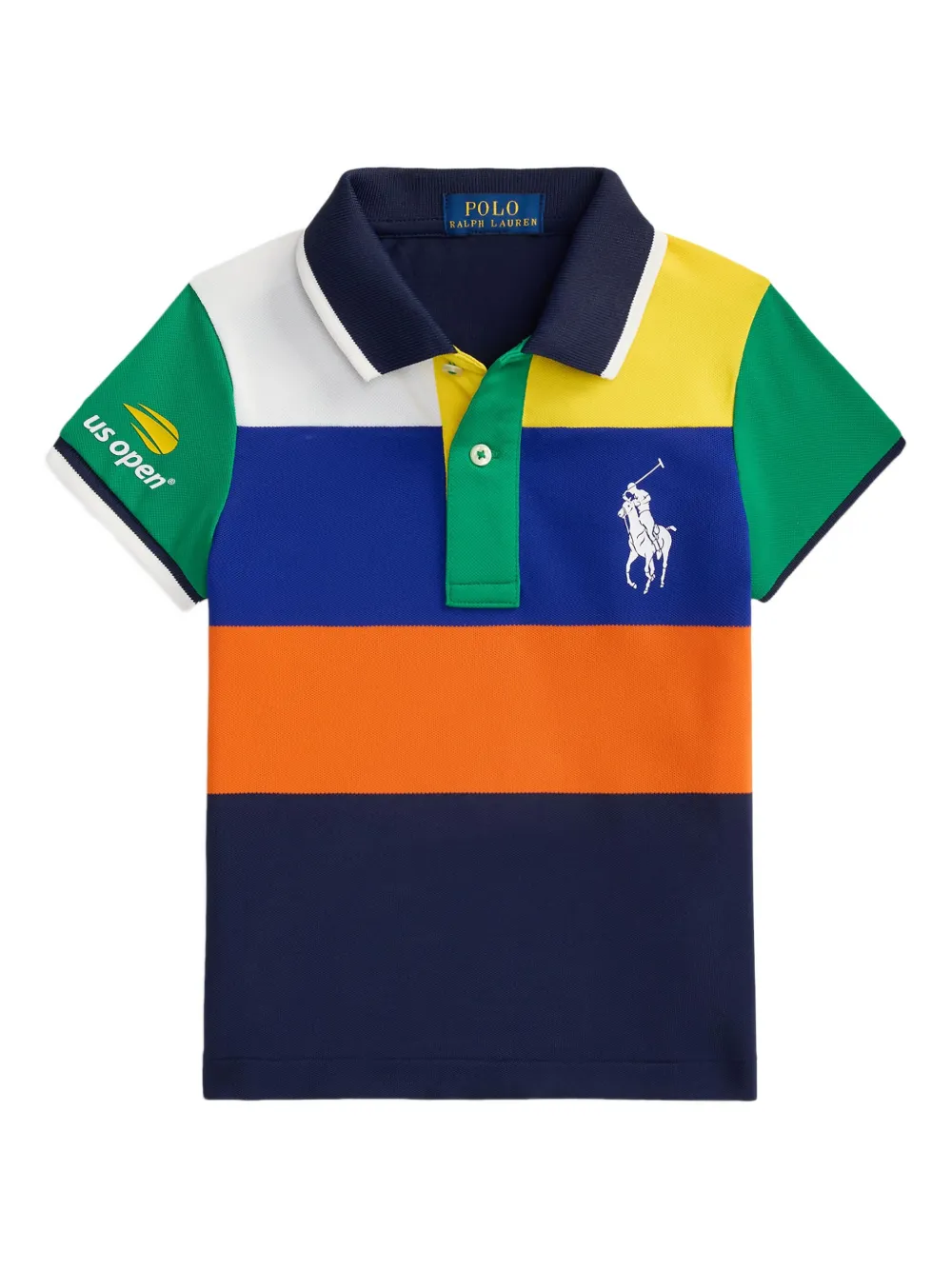 

Рубашка поло в стиле колор-блок POLO RALPH LAUREN KIDS, синий