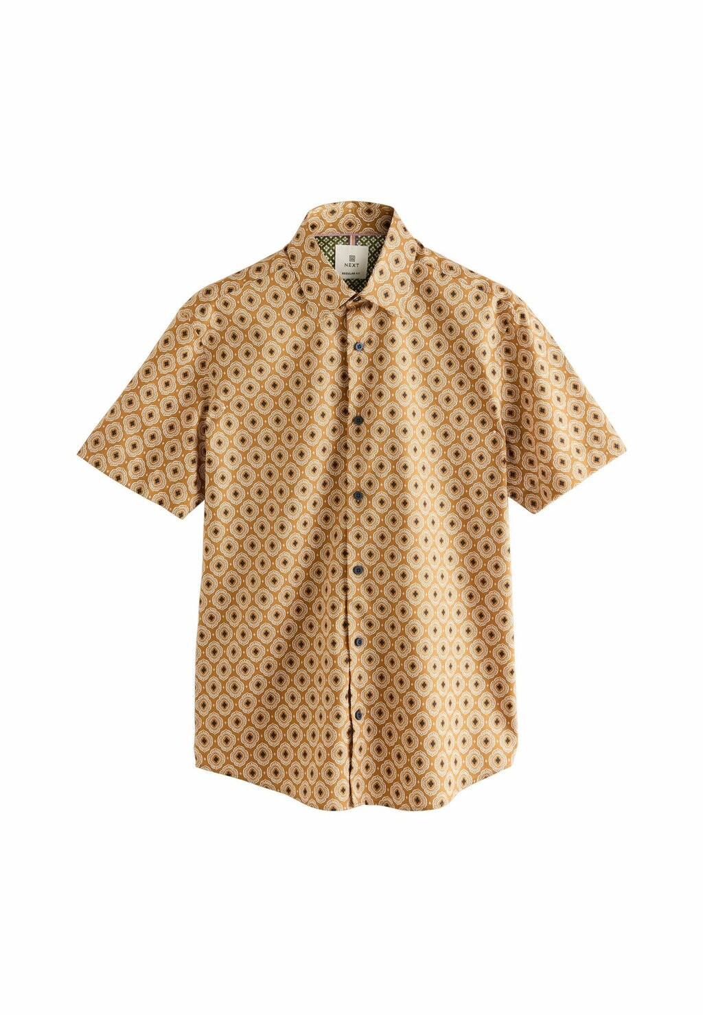 

Рубашка SHORT SLEEVE REGULAR FIT Next, коричневый
