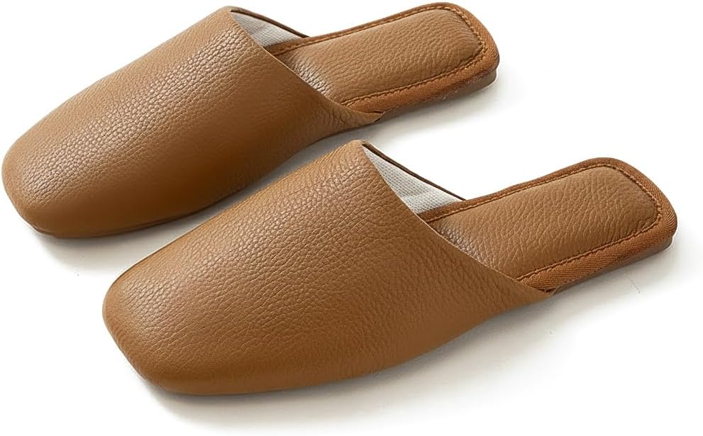 

Тапочки Hyfant из кожи высшего сорта для женщин, настоящие кожаные тапочки, тапочки-сканки с латексной стелькой для женщин и мужчин, минималистичные мюли для дома, тапочки-слипы для офиса, дома, спальни, гостиной, для гостей, Caramel