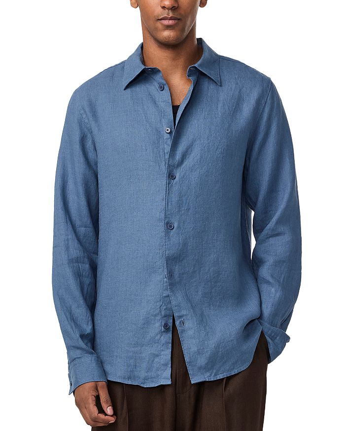 

Рубашка Enzo Regular Fit из льна NN07, синий