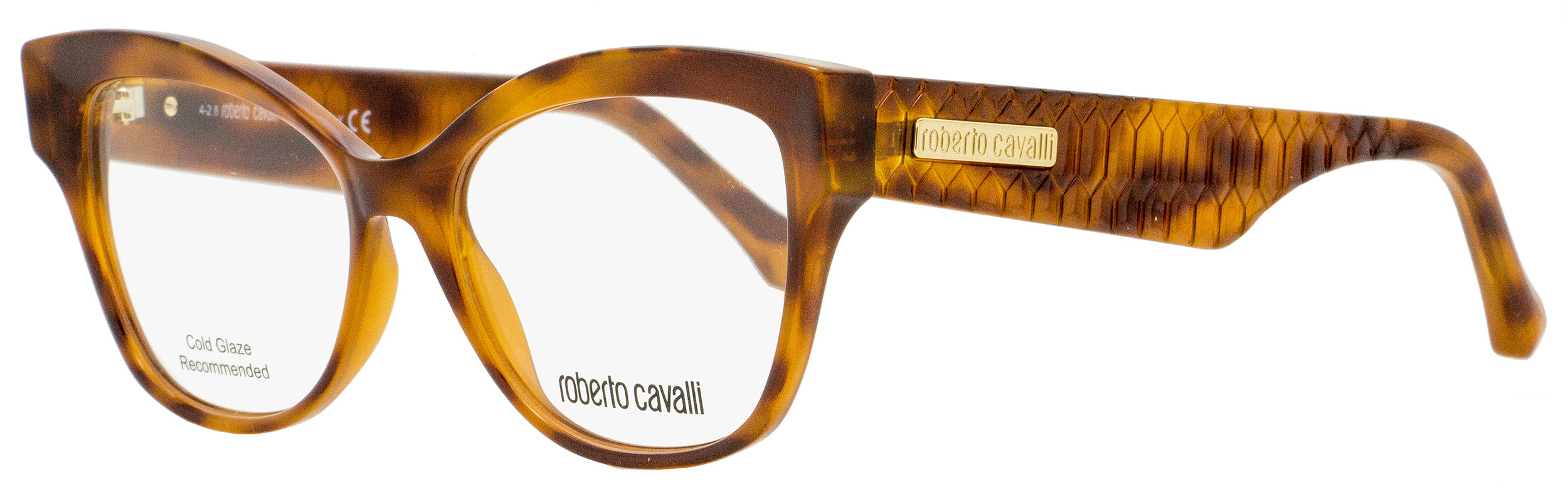 

Женские очки-бабочки Roberto Cavalli RC5080 Nievole 054 Гавана/золото 53 мм