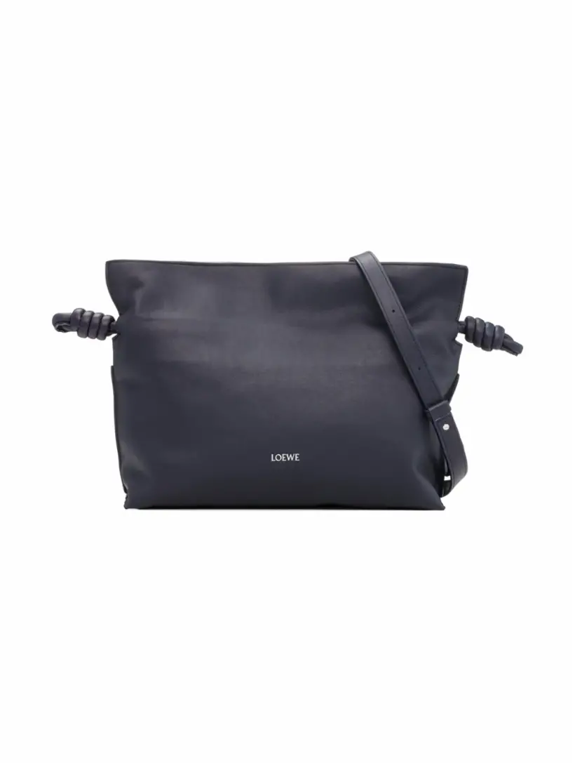 

Кожаный клатч Flamenco Loewe, фиолетовый