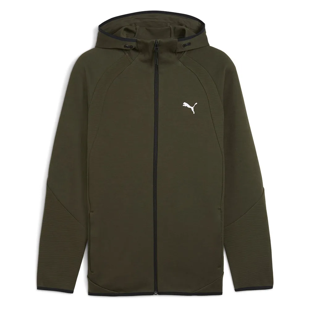

Толстовка Puma Evostripe full zip, зеленый