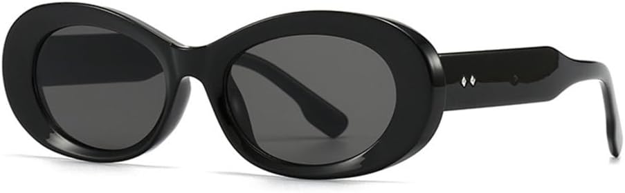 

Популярные модные овальные женские солнцезащитные очки класса люкс в винтажном стиле, с прозрачным градиентом, мужские солнцезащитные очки в стиле панк generic, Black Gray