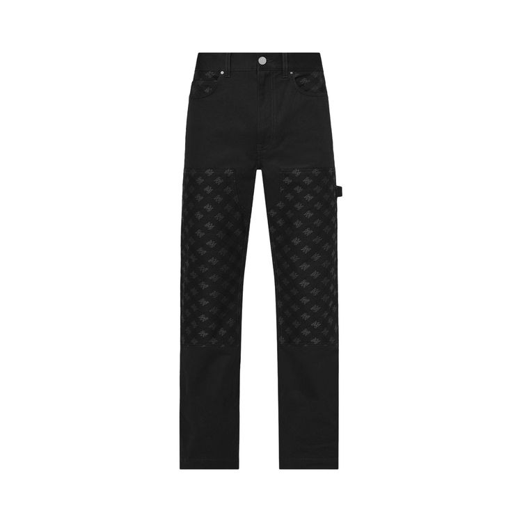 

Джинсы Amiri Monogram Straight-Leg Jeans 'Black', черный