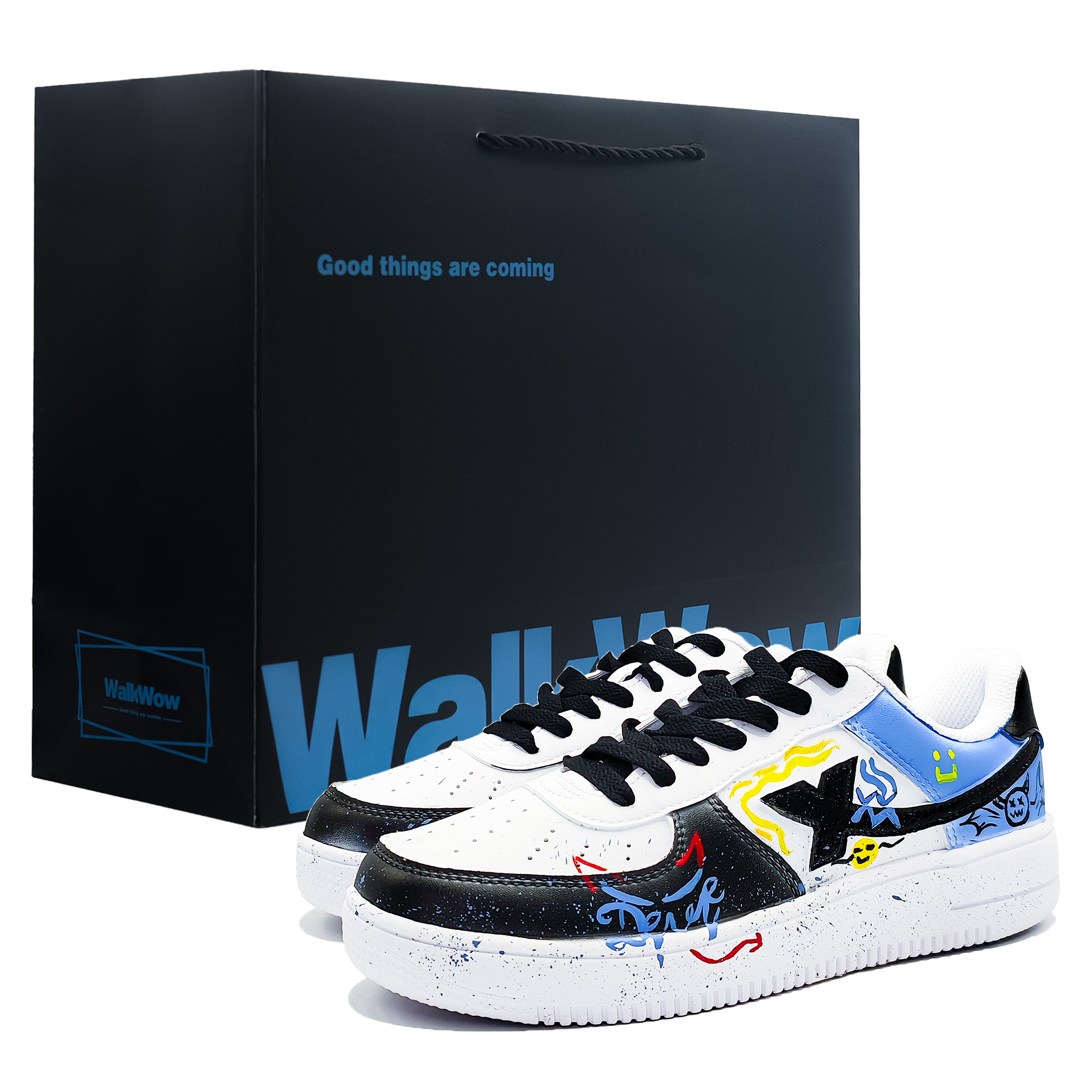 

XTEP Кроссовки Air Force One с нескользящим и износостойким покрытием, низкие, для скейтбординга, мужские, белые, черные, синие