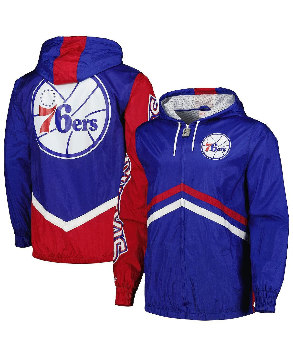 

Мужская ветровка с молнией во всю длину Royal Philadelphia 76ers Undeniable Mitchell & Ness