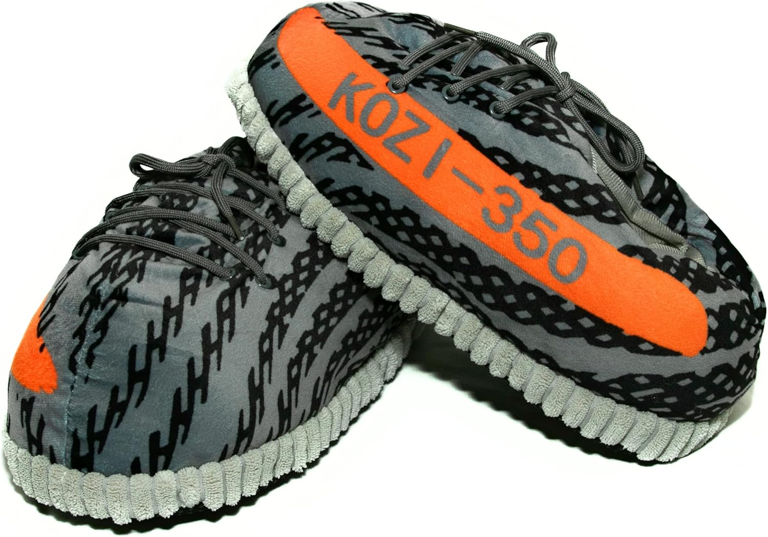 

Домашние тапочки KZK KrazeKickz для взрослых - пушистые шлепанцы для женщин и мужчин - унисекс, Beluga