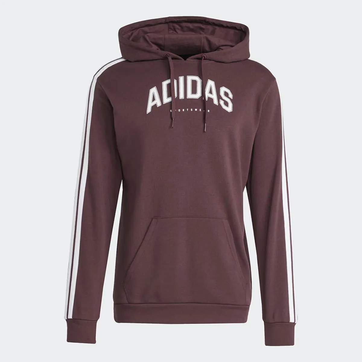

Мужские коды Студенческая графическая толстовка с капюшоном Adidas, красный