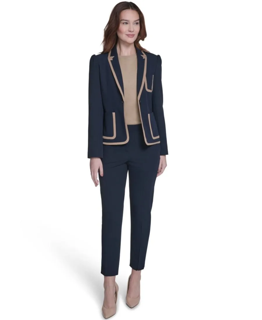 Женский однобортный блейзер с каркасом Tommy Hilfiger, Midnight/Tigers Eye — фото 4