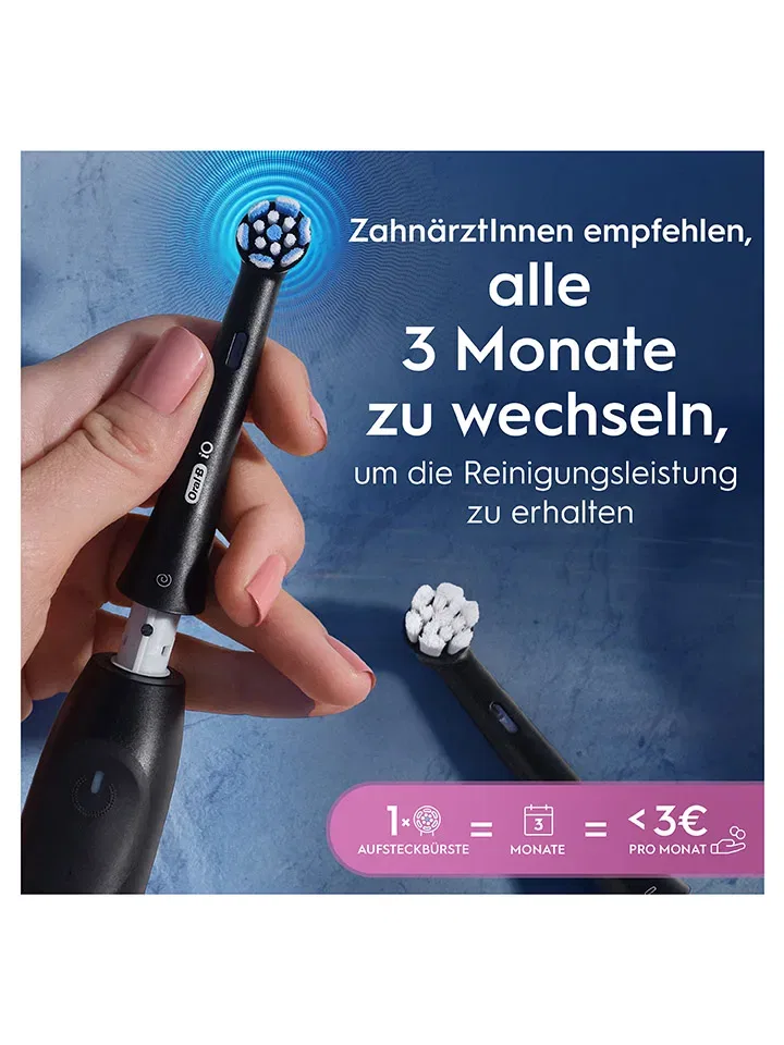 Набор сменных насадок Oral-B iO Sanfte Reinigung черный — фото 4