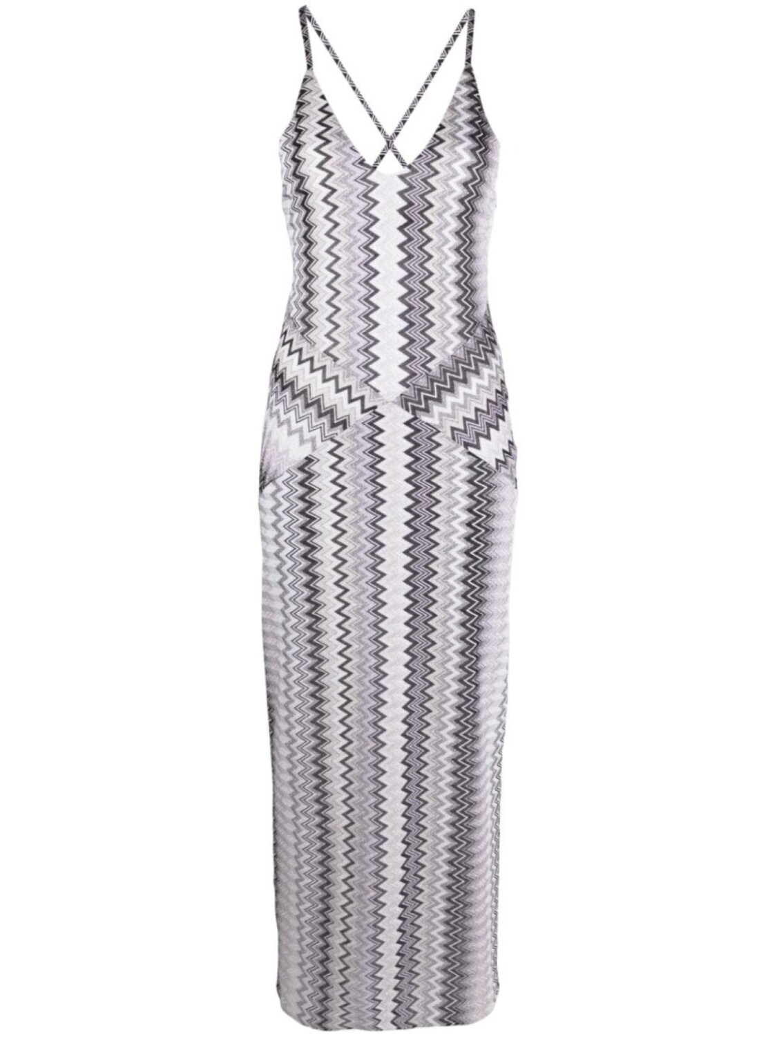 

Missoni платье миди с узором зигзаг, черный