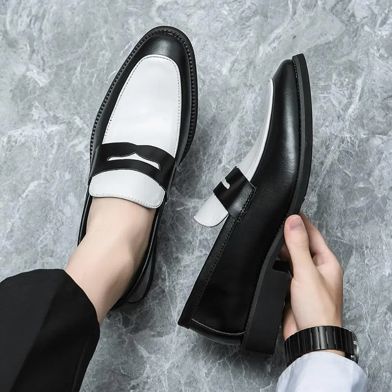 Оксфорды мужские, с узором, Slip-on, для работы, D YWMLFZ — фото 4
