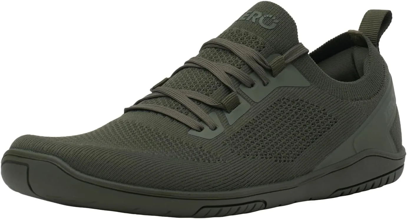 Мужские кроссовки Xero Shoes для ходьбы босиком | Кроссовки Nexus Knit для тренировок | Модные мужские кроссовки с нулевым перепадом высоты подошвы и широким носком | Минималистичный дизайн, зеленый/зеленый