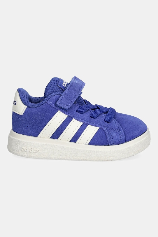 Детские замшевые кроссовки Grand Court 00s Adidas, синий — фото 2