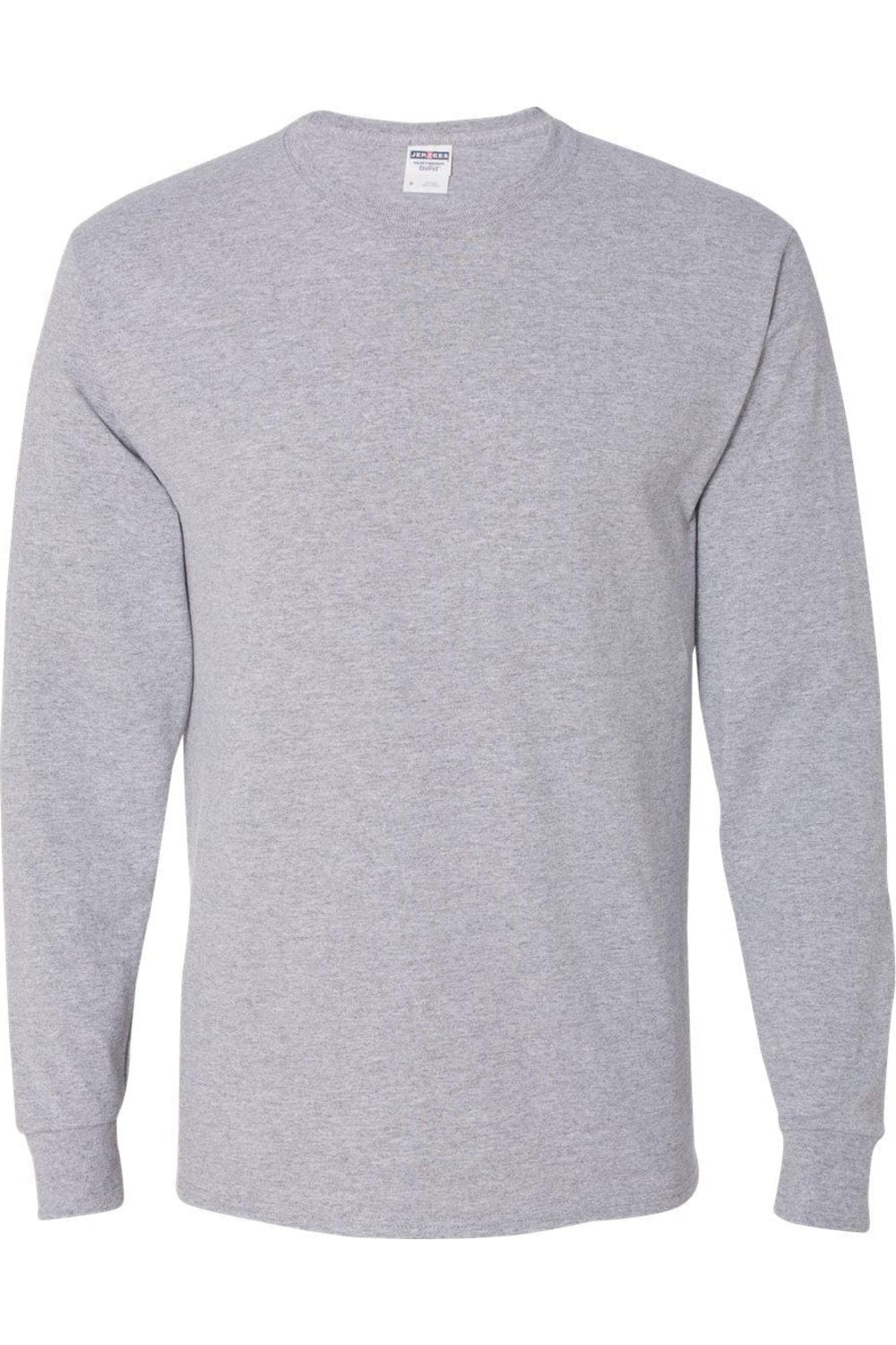 

Футболка JERZEES Dri-Power с длинным рукавом 50/50, цвет athletic heather