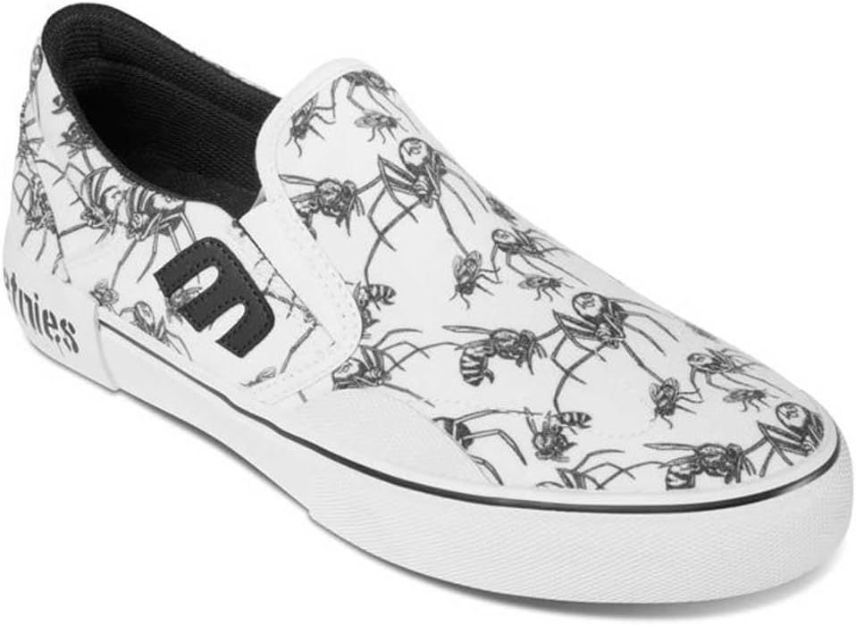 Мужские слипоны Etnies Marana X Bones - белые — фото 3
