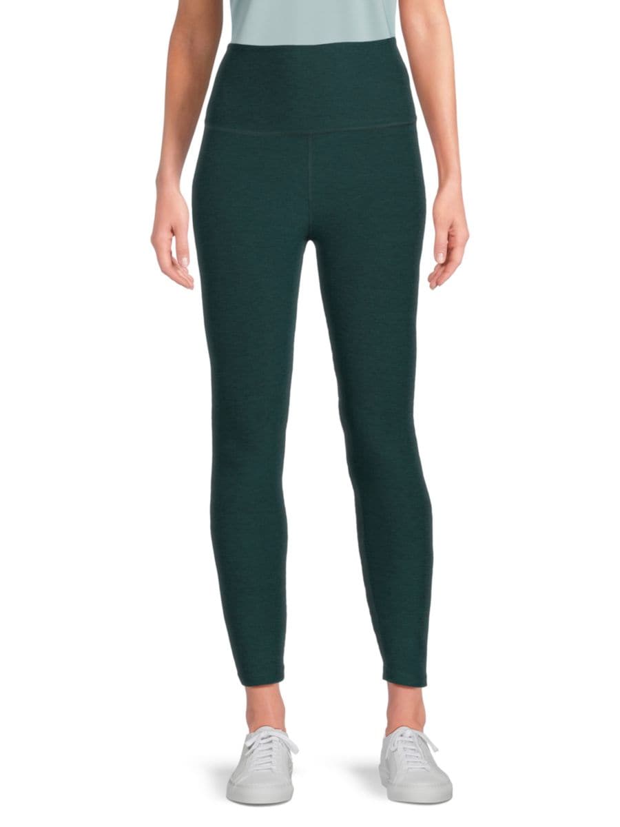 

Леггинсы с высокой талией Beyond Yoga, цвет Midnight Green