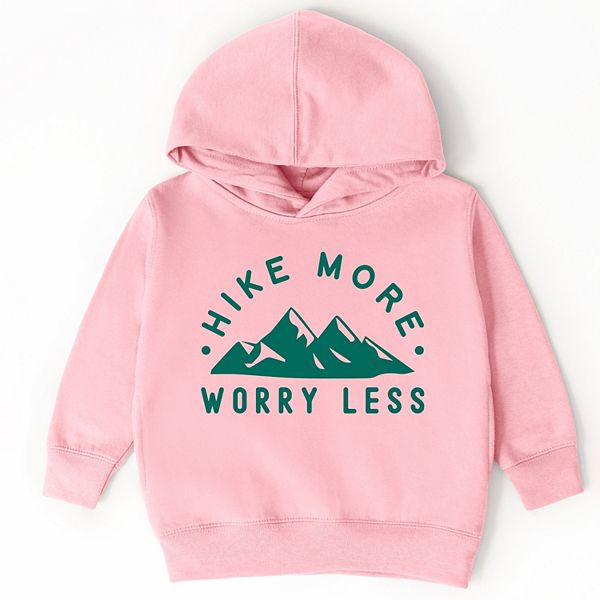 

Толстовка с капюшоном Hike more worry less для малышей The Juniper Shop, Pink