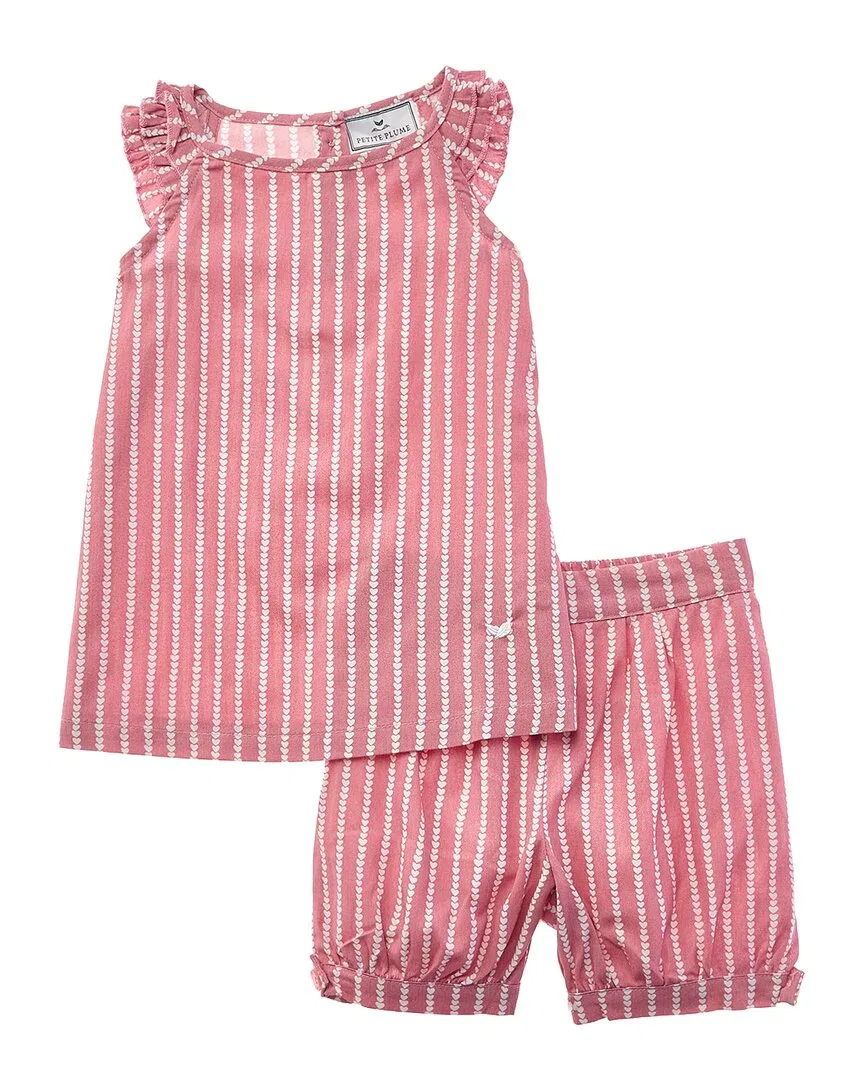 Короткий комплект одежды Petite Plume Amelie, розовый