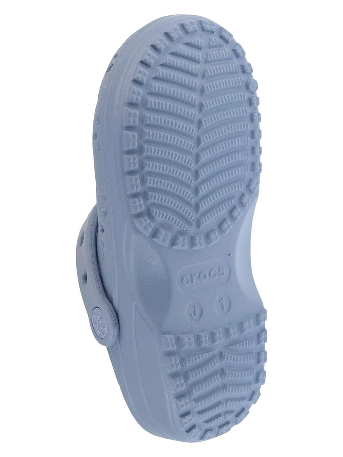 Детские сандалии Crocs Classic Floral Cut Out Clog Kids синего цвета — фото 3