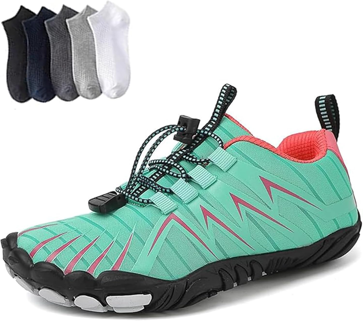 

Кроссовки с широкой носочной частью, дышащие, не скользящие, быстросохнущие, для воды, активного отдыха на улице, плавания, бассейна, пляжа, серфинга, прогулок, йоги на воде, реки, унисекс Giltpeak, зеленый