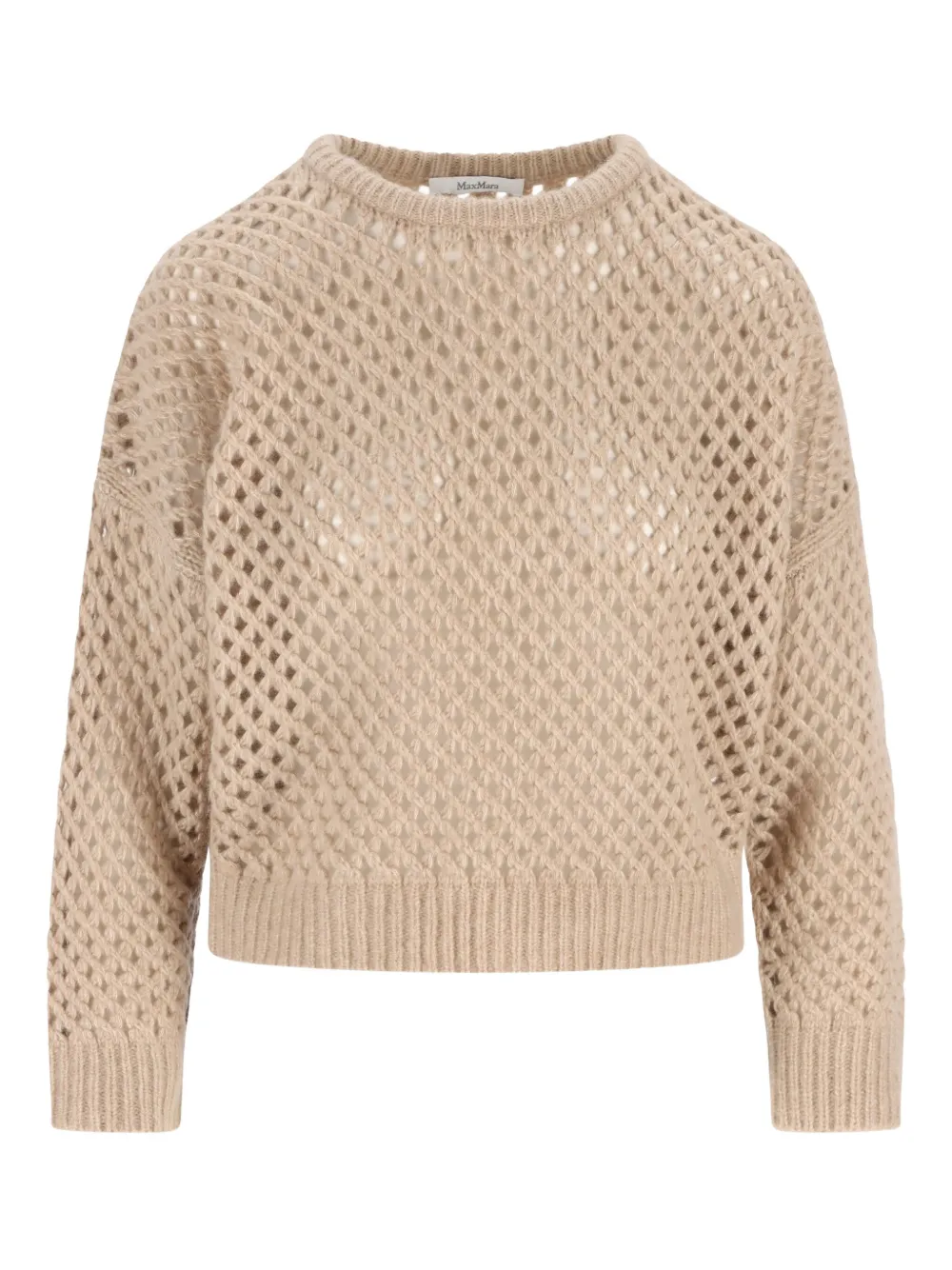 

Свитер с ажурной вязкой MAX MARA, нейтральный