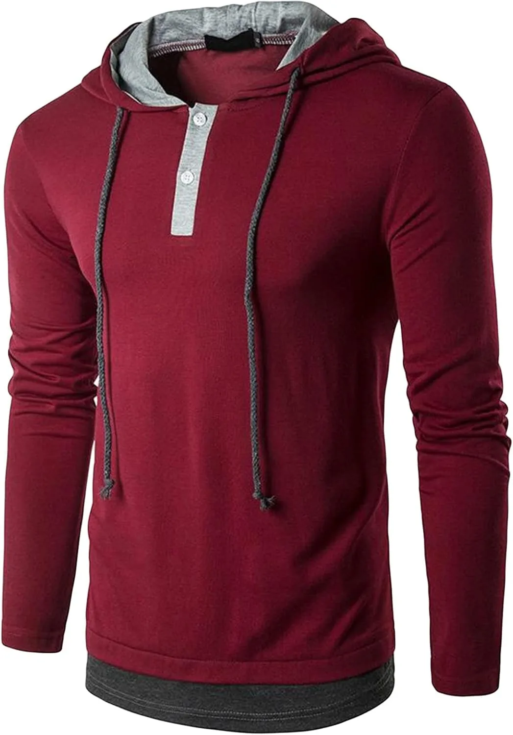 

Толстовка JEsilunmaMY с капюшоном на пуговицах и шнурком