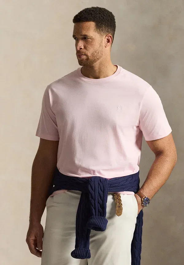 Футболка с круглым вырезом Polo Ralph Lauren Big & Tall, цвет ванно-розовый