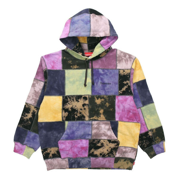 

Толстовка patchwork tie dye hooded sweatshirt 'multi-color' Supreme, мультиколор