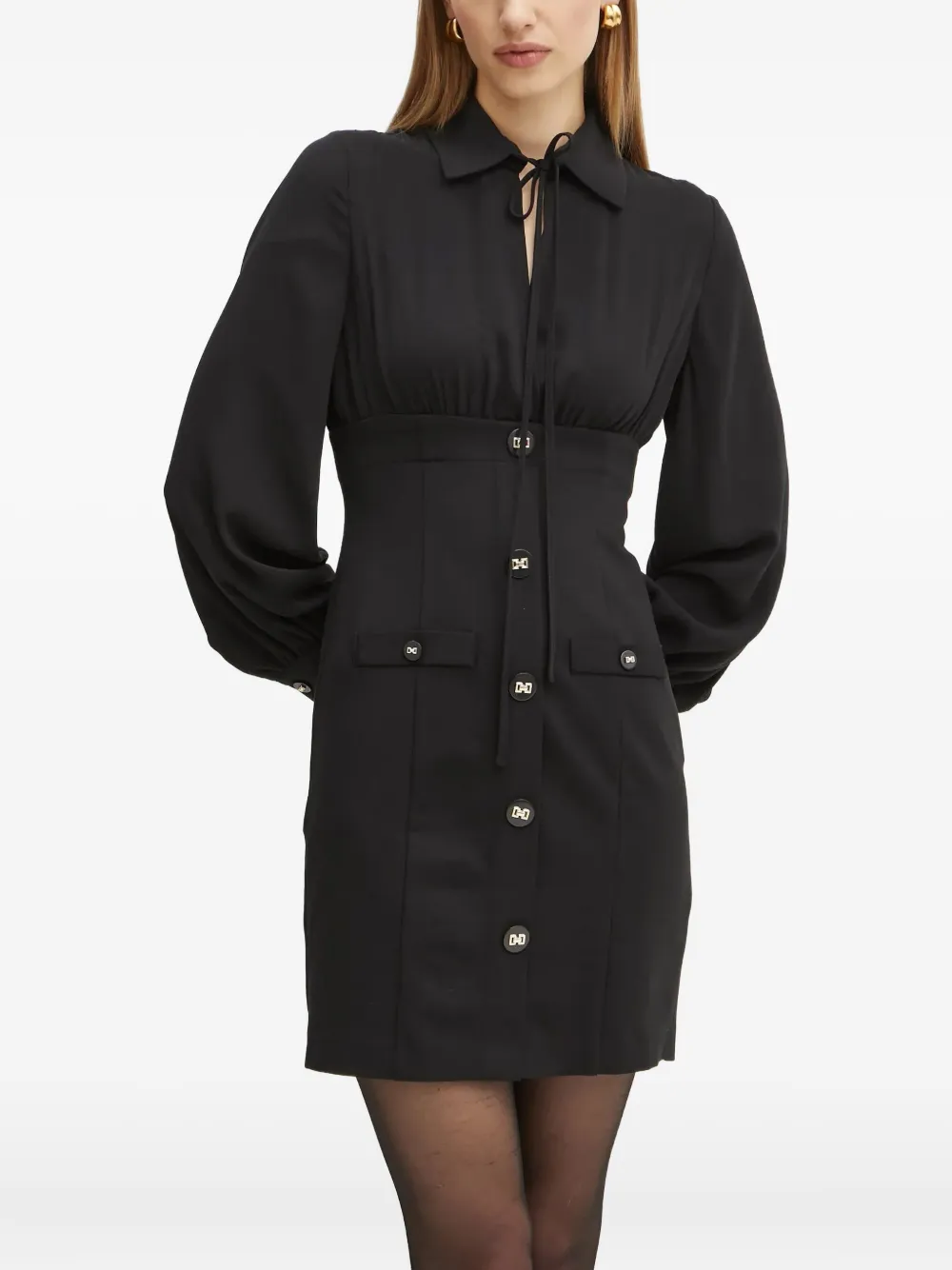 

Платье с декоративными пуговицами LIU JO, черный