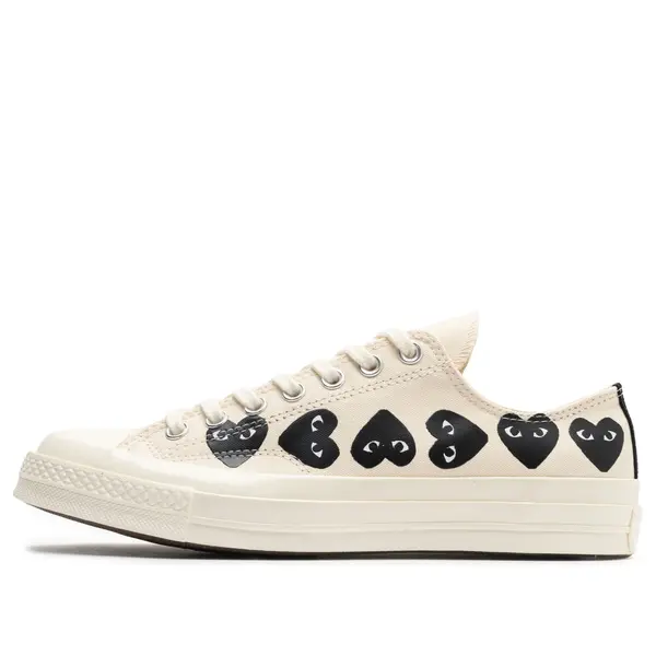 

Кроссовки x comme des garcons play chuck 70 low 'multi heart - white black' Converse, мультиколор, Белый, Кроссовки x comme des garcons play chuck 70 low 'multi heart - white black' Converse, мультиколор