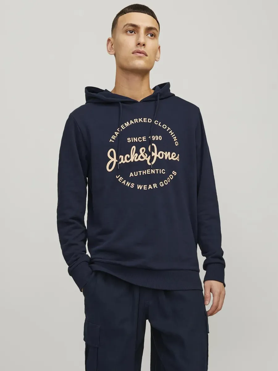 

Толстовка Jack & Jones "JJFOREST SWEAT HOOD", синий