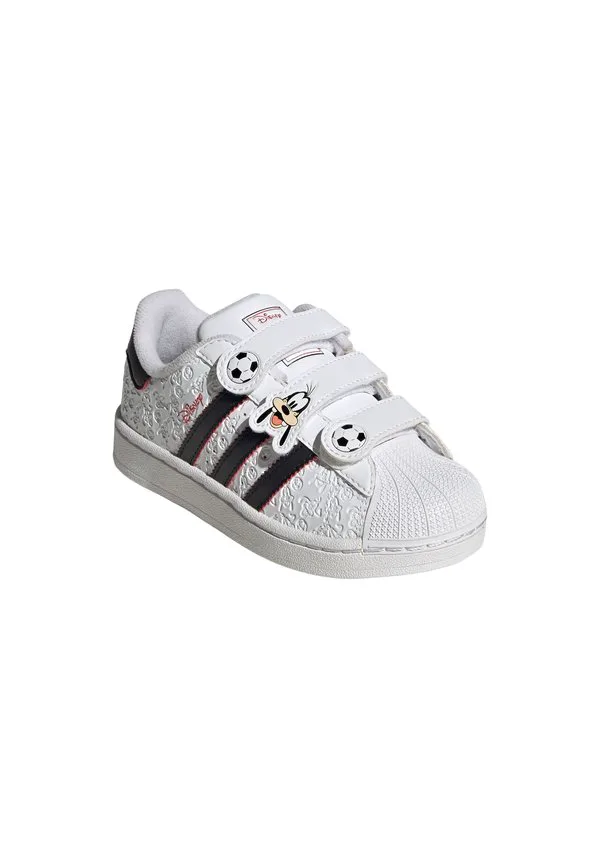 Кроссовки disney superstar ii с удобной застежкой Adidas Originals, Cloud White Core Black Red — фото 2