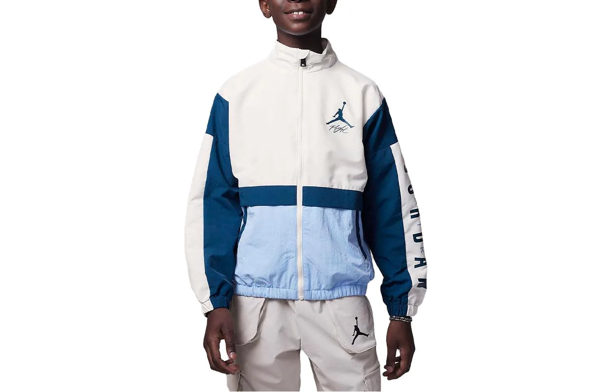 Детская куртка с воротником стойкой Jordan, Light Sapphire Blue